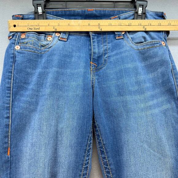 True Religion Women's Stella Low Rise Skinny Jeans Size 31 Medium Wash - Picture 2 of 14